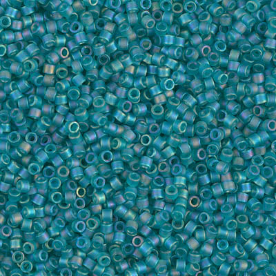 Miyuki Delica 11/0 DB-1283 Mat Transparent Caribbean Teal AB x 8 g