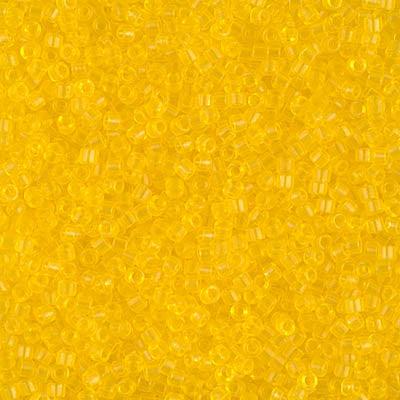 Miyuki Delica 11/0 DB-1301 Dyed Transparent Yellow x 8 g