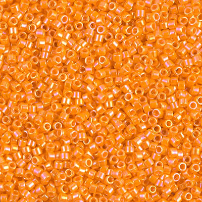 Miyuki Delica 11/0 DB-1573 Opaque Mandarin AB x 8 g