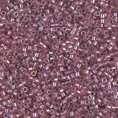 Miyuki Delica 11/0 DB-1745 Sparkling Antique Rose Lined Crystal AB x 8 g