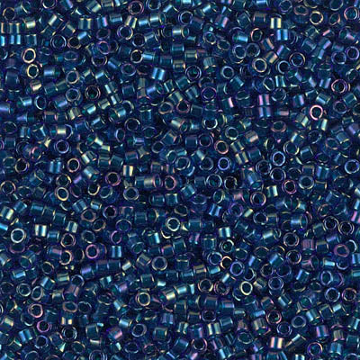 Miyuki Delica 11/0 DB-1763 Emerald Lined Cobalt AB x 8 g