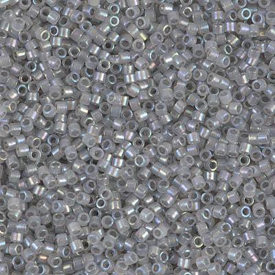 Miyuki Delica 11/0 DB-1770 Sparkling Pewter Lined Opal AB x 8 g