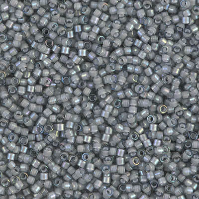 Miyuki Delica 11/0 DB-1793 White Lined Gray AB x 8 g