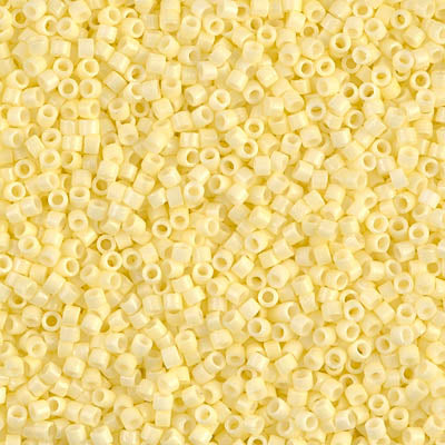 Miyuki Delica 11/0 DB-2101 Duracoat Dyed Opaque Light Lemon Ice x 8 g