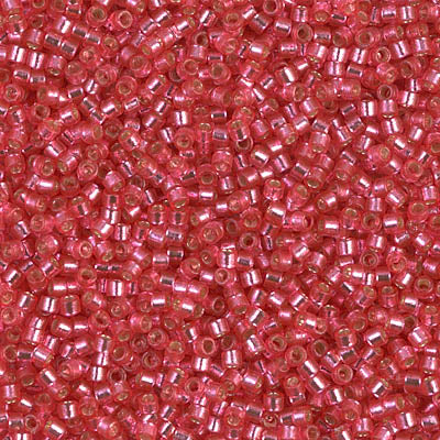 Miyuki Delica 11/0 DB-2154 Duracoat Silverlined Dyed Hibiscus x 8 g
