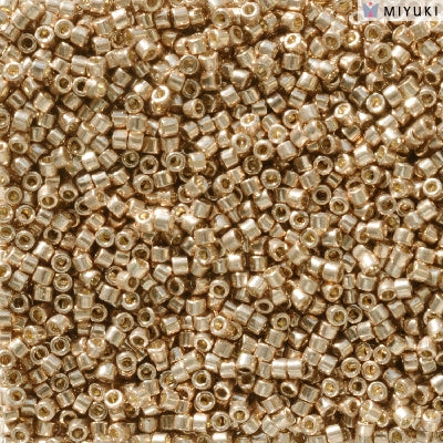 Miyuki Delica 11/0 DB-2504 Duracoat Galvanized Light Champagne x 5 g