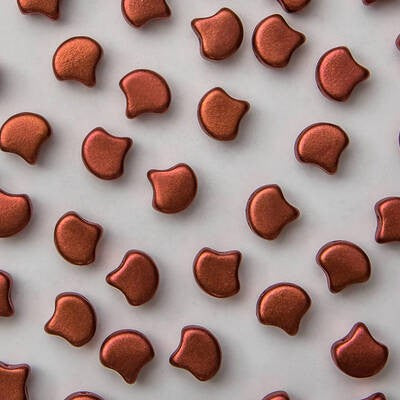 Ginkgo Bead 7.5 x 7.5 mm Dark Copper x 10 g