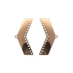 Intercalaire/Chandelier Multi-Rangs Forme V Rose Doré x 1