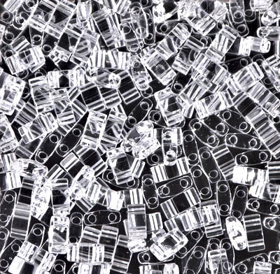 Half Tila Beads HTL-0131 Crystal x 10 g