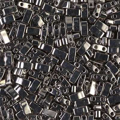 Half Tila Beads HTL-0190 Nickel Plated x 5 g