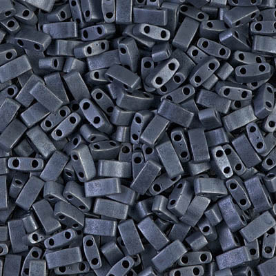 Half Tila Beads HTL-2001 Mat Gunmetal x 10 g