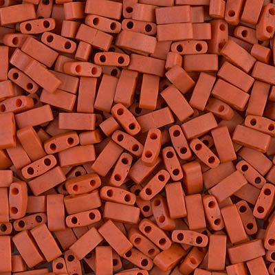 Half Tila Beads HTL-2315 Mat Opaque Terra Cotta x 10 g