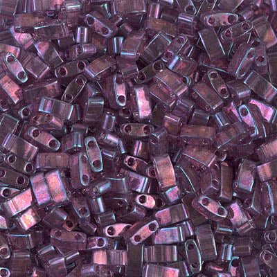 Half Tila Beads HTL-0316 Light Amethyst Gold Luster x 10 g
