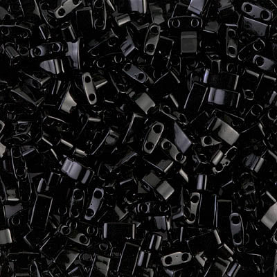 Half Tila Beads HTL-0401 Black x 10 g