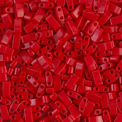 Half Tila Beads HTL-0408 Opaque Red x 10 g