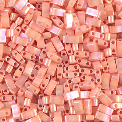 Half Tila Beads HTL-0596 Opaque Tea Rose Luster x 10 g