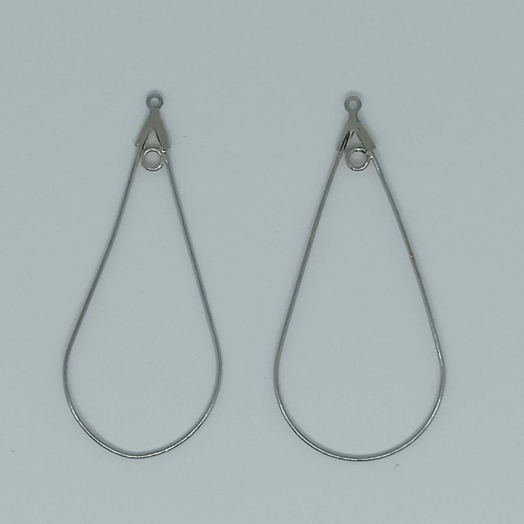 Intercalaires Goutte Ouvrables Argenté x 2