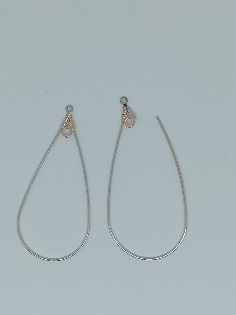 Intercalaires Goutte Ouvrables Doré Rose x 2