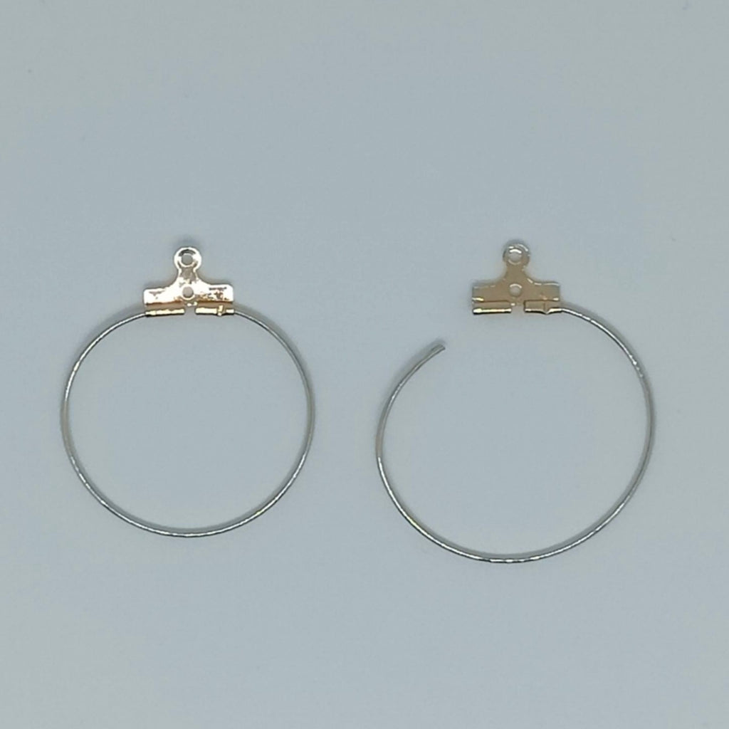 Créoles/Pendentif 25x0.7 mm Doré x 2