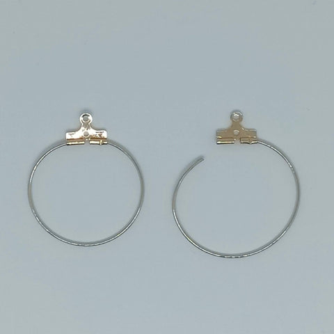 Créoles/Pendentif 25x0.7 mm Doré x 2