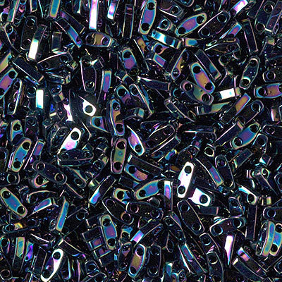Quarter Tila Beads QTL-0455 Metallic Variegated Blue Iris x 10 g