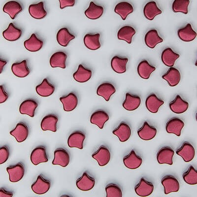 Ginkgo Bead 7.5 x 7.5 mm Red Chatoyant x 10 g