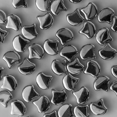 Ginkgo Bead 7.5 x 7.5 mm Silver x 10 g