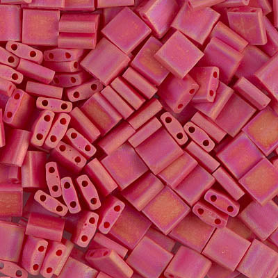 Tila Beads TL-0408FR Mat Opaque Red AB x 10 g