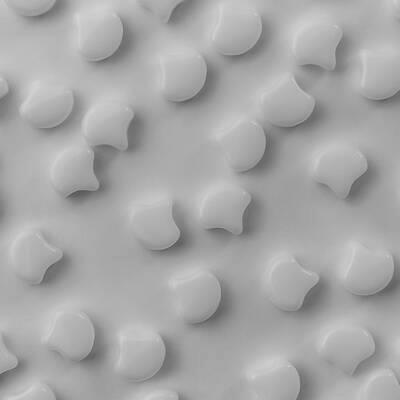 Ginkgo Bead 7.5 x 7.5 mm White x 10 g