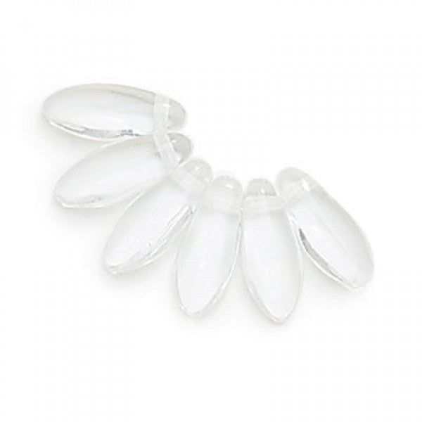 Daggers en verre 5x12 mm - Crystal x 25