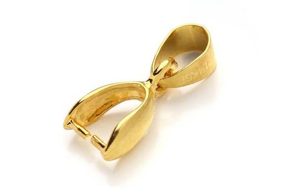 Attache Pendentif 17 mm Doré x 5