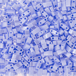Half Tila Beads HTL-0446 Opaque Light Periwinkle Luster x 10 g