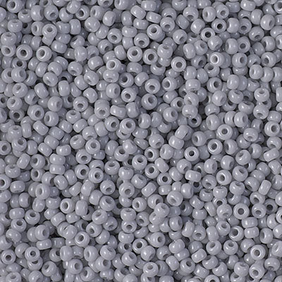 Rocailles Miyuki 11/0 RR 11-0498 Opaque Cement Gray x 8 g