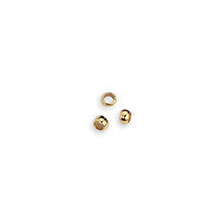 Perles à écraser 2.5 mm Doré à l'Or Fin x 50