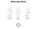 Toupies Preciosa MC Bead Rondell 4 mm - White Opal 2x AB x 30