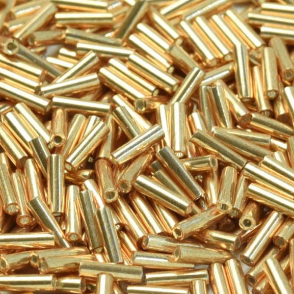 Miyuki Bugles 6 mm BGL2-1053 Galvanized Yellow Gold x10g