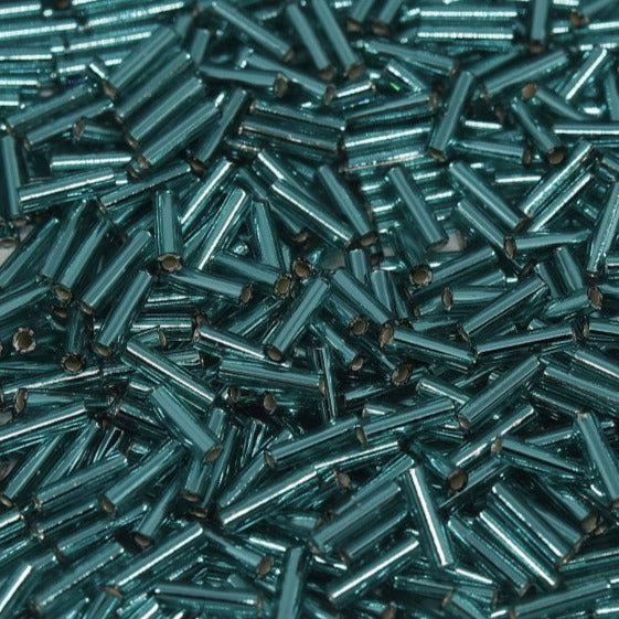 Miyuki Bugles 6 mm BGL2-2425 Silverlined Teal x10g