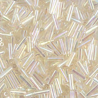 Miyuki Bugles 6 mm BGL2-2442 Crystal Ivory Gold Luster x10g