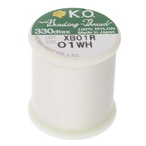 Fil KO Beading Thread 0.25 mm White (01WH) 50 m x 1