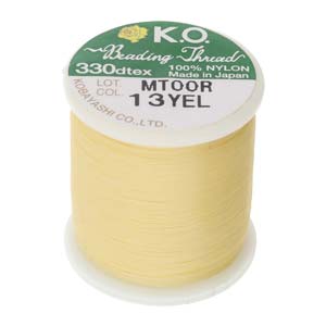 Fil KO Beading Thread 0.25 mm Yellow (13YEL) 50 m x 1