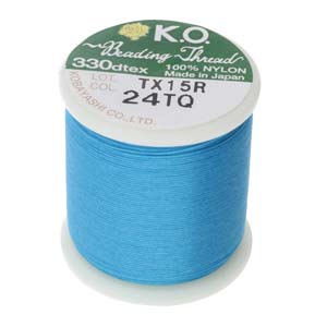Fil KO Beading Thread 0.25 mm Turquoise (24TQ) 50 m x 1