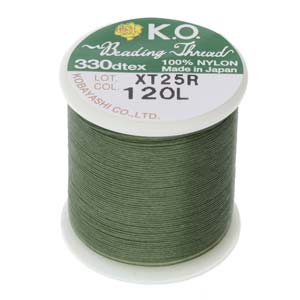 Fil KO Beading Thread 0.25 mm Dark Olive (12OL) 50 m x 1