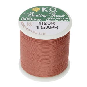 Fil KO Beading Thread 0.25 mm Apricot (15APR) 50 m x 1
