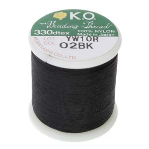 Fil KO Beading Thread 0.25 mm Black (02BK) 50 m x 1