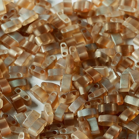 Half Tila Beads HTL-4578 (55108) Mat Crystal Celsian x 10 g