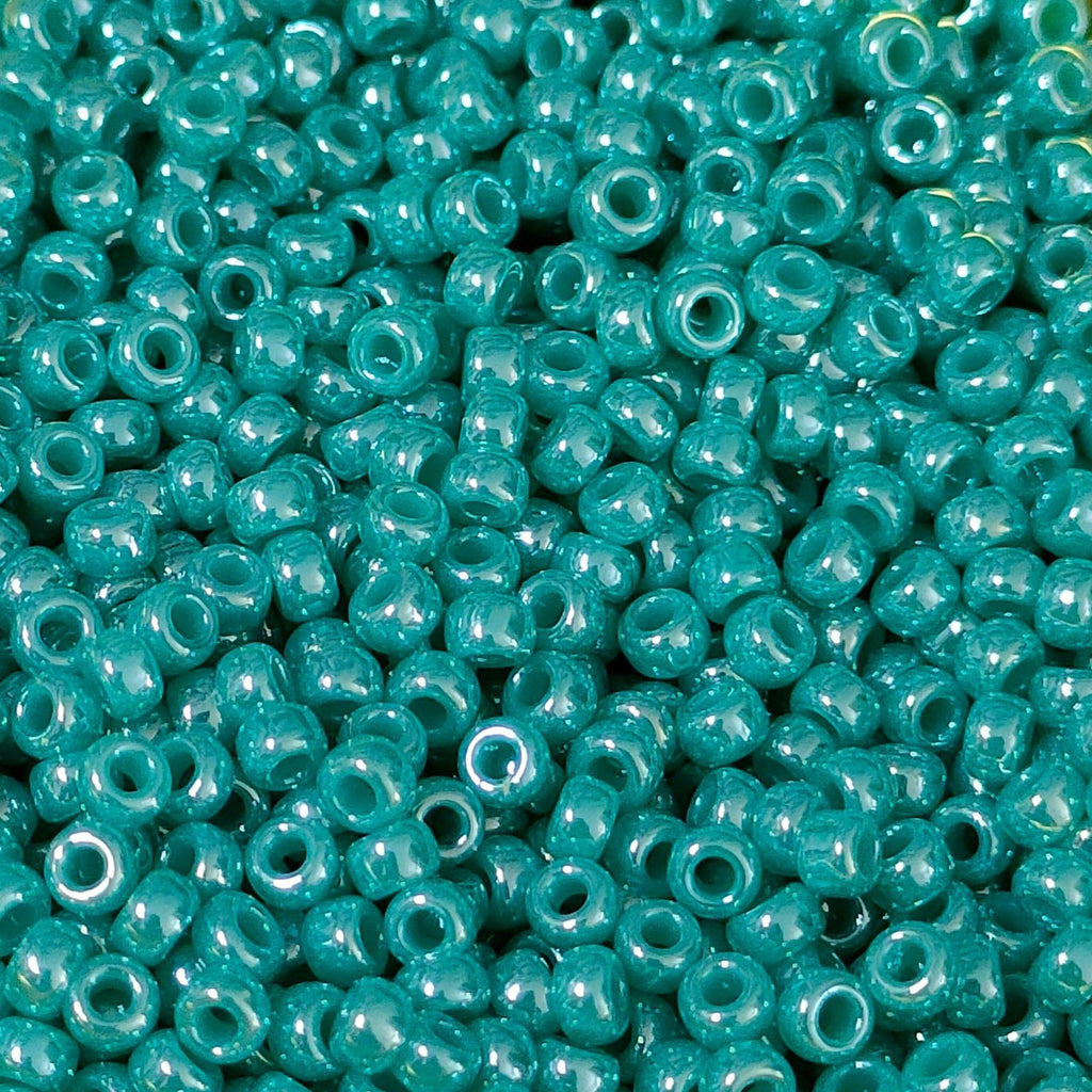 Rocailles Miyuki 11/0 RR 11-0435 Opaque Turquoise Green Ceylon x 8 g