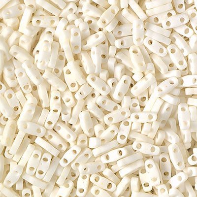 Quarter Tila Beads QTL-2021 Mat Opaque Cream x 10 g