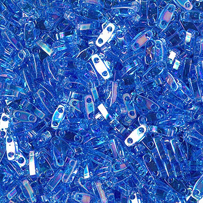 Quarter Tila Beads QTL-0261 Transparent Sapphire AB x 10 g