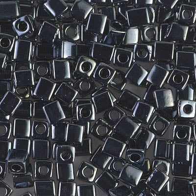 Square Beads 4 mm SB4-0451 Gunmetal x 10 g