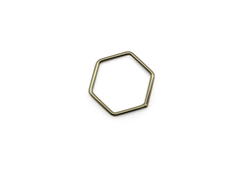 Intercalaire Hexagone 18 mm Or x 1
